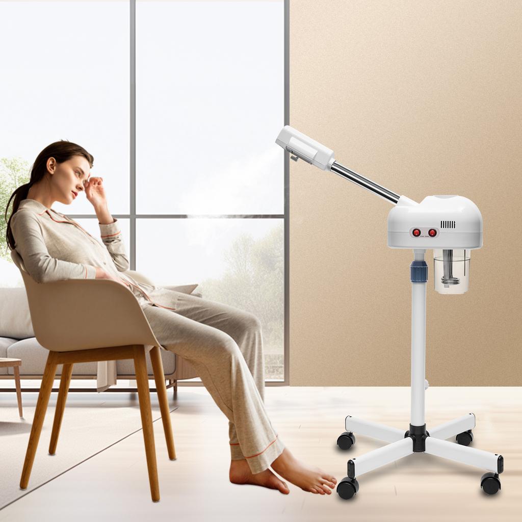 800W Professional Ozone Facial Steamer Spa Salon Face Sauna Skin Care Steam Machine Beautiful Cold Spraying Machine