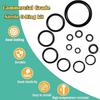 1020Pcs 15 Sizes Silicone Rubber O-Ring Set  Car Auto Seal Repair, Pipelines, Plumbing Repairs