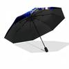 Blue Energy Soccer Player Automatic Umbrella with 8-Rib Foldable Design Travel Essential Outdoor Accessory Perfect Gift for Friends & Family
