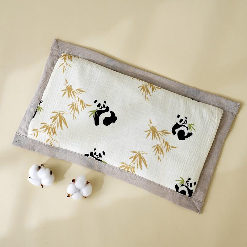 Baby Pillow Infants Toddlers 0-6 Years Old Cotton Cover Buckwheat Hull Filled Rectangular Kids Sleep Support