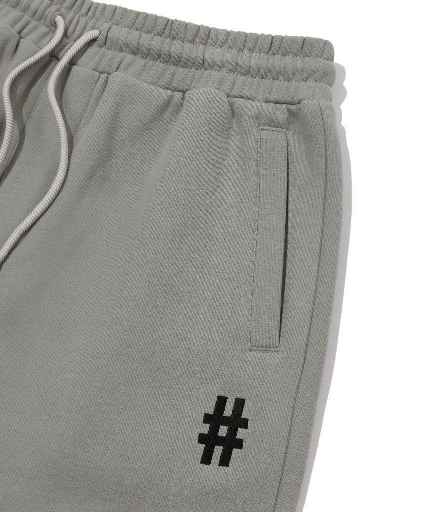 BEENTRILL Базовые спортивные штаны с начесом и логотипом-хэштегом (хаки)