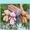 Cute And Cuddly Bear Plush Keychain Adorable Animal Decor For Couples And Gifts