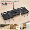 Cabinet Adjustable Shelf Jig Drill Guide Rustproof Corrosion Resistant High Accuracy Cabinet Hole Drilling Template Woodworking Tool