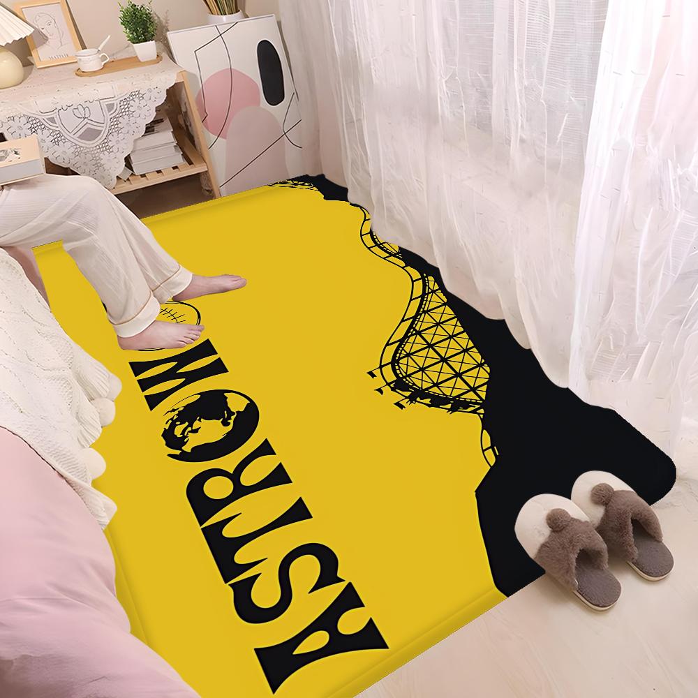 Travis Scott Astroworld Room Mats Anti-slip Absorb Water Long Strip Cushion Bedroon Mat Welcome Doormat