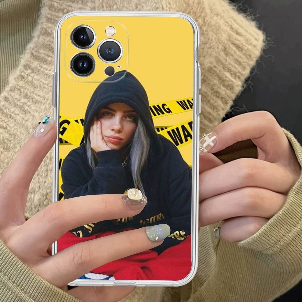 Прозрачный чехол для телефона от поп-певицы B-Billie для IPhone 17 Air 16 Pro Max 15 14 13 12 11Plus Ударопрочный чехол