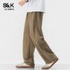 Мужские повседневные брюки Baleno серии S&K из смесовой ткани Tencel, прямой крой