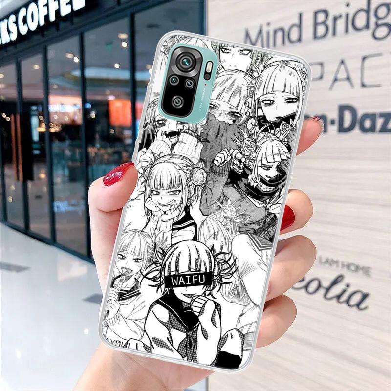 Himiko Toga Anime Soft Phone Case For Xiaomi Redmi Note 13 14 15 Pro Plus 12S 12 14S 11S 11E 10 10S 11 11T 5G 4G Cover Coque Red