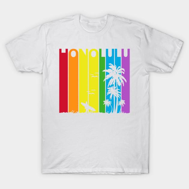 Футболка унисекс модная honolulu lgbt gay pride принт плюс размер XS-6XL футболка без вырезов принт на бумаге для переноса хлопковая футболка