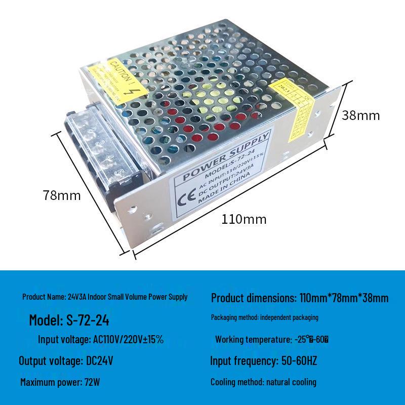 Блок питания 220В в 12В/24В/5В постоянного тока для светодиодных лент - 5А/10А/30А, Трансформатор 60Вт