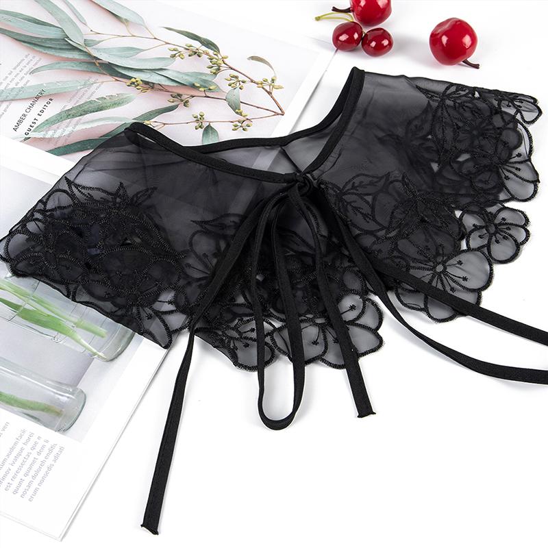 Shirt Lapel Necklace Ladies False Collar Blouse Top Faux Half-Shirt Clothes