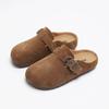 Детские шлепанцы Birkenstock из натуральной кожи Весна/Осень 2025 Унисекс Матовая кожа Повседневная обувь