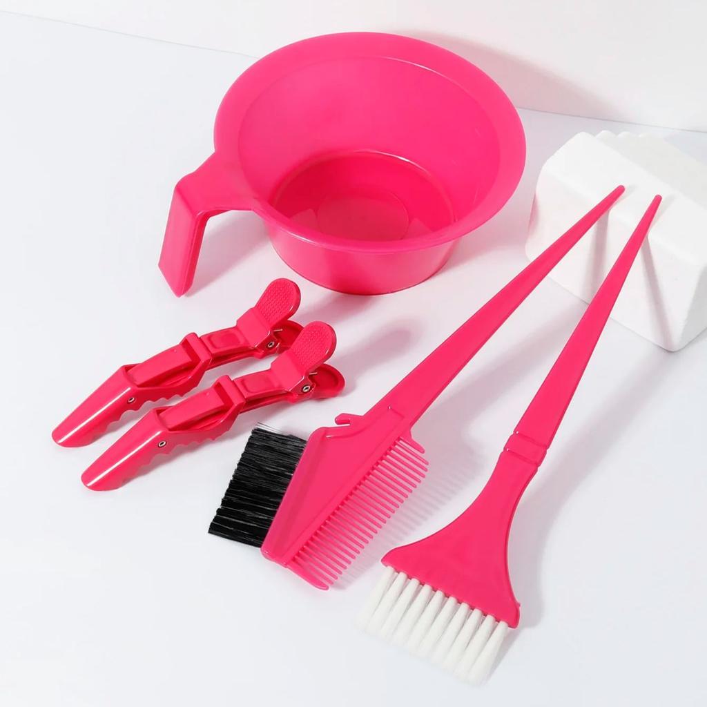 5 шт. профессиональных салонных наборов для окрашивания волос, кисти для окрашивания волос, миски для окрашивания волос, зажимы для волос, Специально для париков из натуральных волос