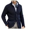 Autumn And Winter Men's Fashion Loose Cardigan Warm Lapel Hooded Jacket Sweater