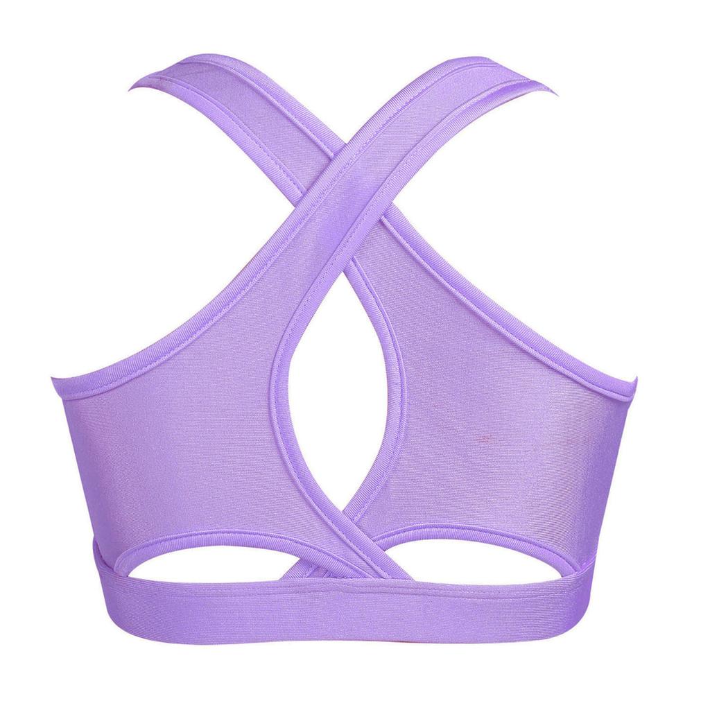 Детский Топ-бра спортивный с U-образным вырезом, без рукавов, с вырезом-капелькой на спине, ударопрочный, для бега, занятий в зале, йоги