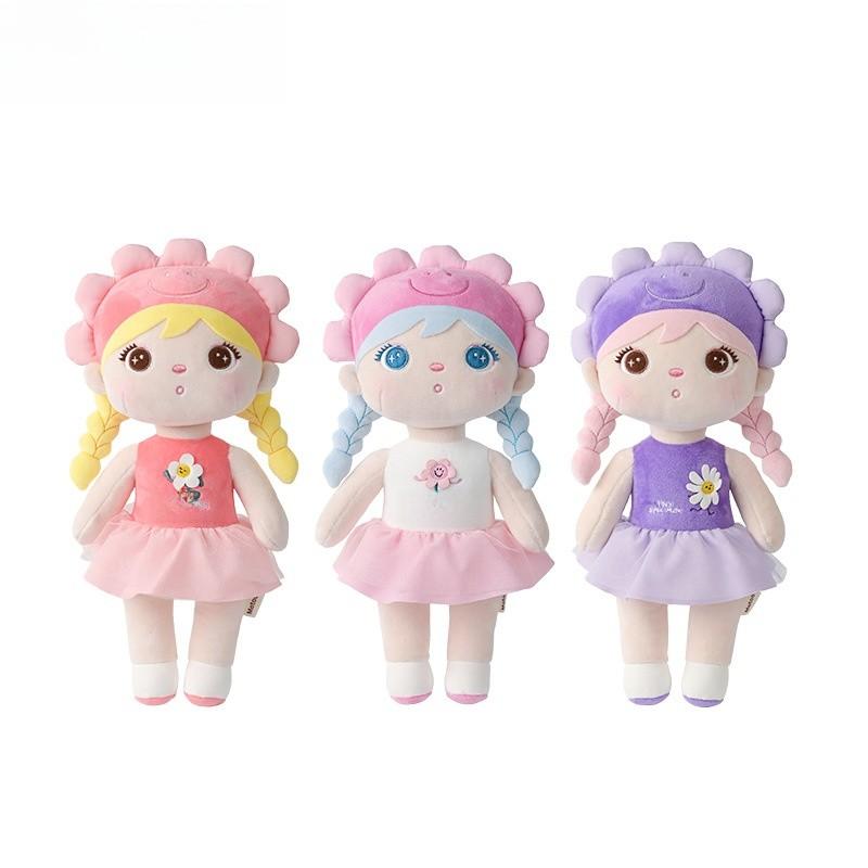 Girl Series Flower Plush Toy Doll With Pp Cotton Doll For Kids Decoration Gift