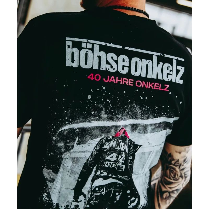 Ненавидимый Проклятый Обожаемый II Böhse Onkelz Печать по периферии Летние футболки оверсайз Хлопковые мужские и женские футболки