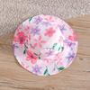 Cute Children's Set: Summer Girls' Off-the-Shoulder Tank Top + Floral Tiered Skirt + Matching Sun Hat (3-Piece Set)