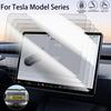 HD Прозрачное Закаленное Стекло для Tesla Model 3 Защитное Стекло для Экрана Устойчивое к Царапинам Антибликовое Защитное Стекло для Экрана Навигации Панели Приборов