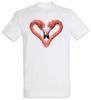 Flamingo Heart I Mens T-Shirt Mens Womens Tees Top Heart Love Love Unicorn Bird Unicorn Princess