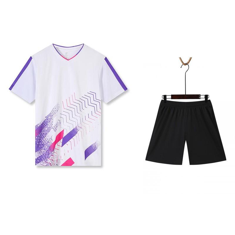 Breathable Badminton Shirt Set Men Women Kids Sport Team Uniform Custom Print