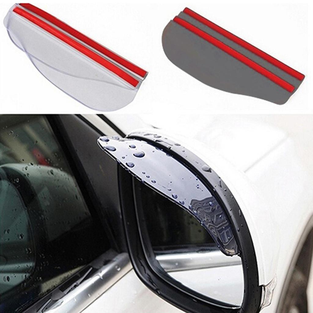 Автомобильное зеркало заднего вида с козырьком от дождя.Размер:18,2смх6см