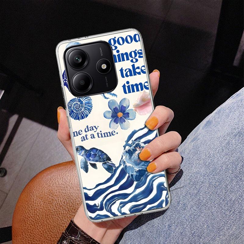Чехол для телефона Ocean Starfish Sea Turtle Shark для Xiaomi Redmi Note 15 14 13 12S 12 11 Pro Plus 14S 11S 11E 10 10S 11T 5G Personali