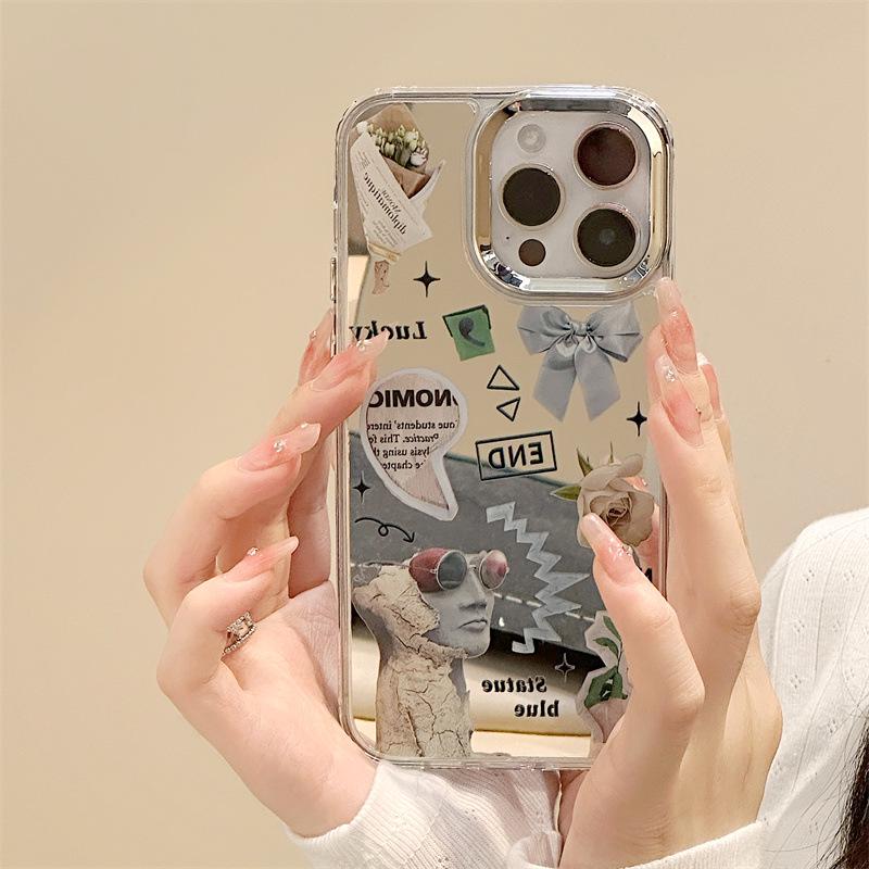 Чехол Zhitai Apple Niche Mirror для iPhone 13Pro/14ProMax/15Pro