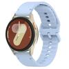 20mm Solid Color Silicone Watch Band With Stitched Pattern & Colorful Buckle, Adjustable Quick Release Replacement Wrist Strap For Smart Watch