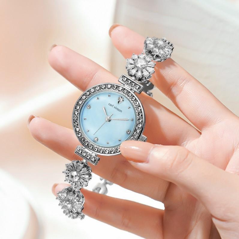 Temperament Women'S Quartz Bracelet Watch Alloy Light Luxury Niche High-End Waterproof Retro Fashion Quartz Watch Women