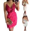 Women Dress Sexy Style Sequin Cocktail Dress Elegant Sleeveless High Waist Midi Dress for Date Party