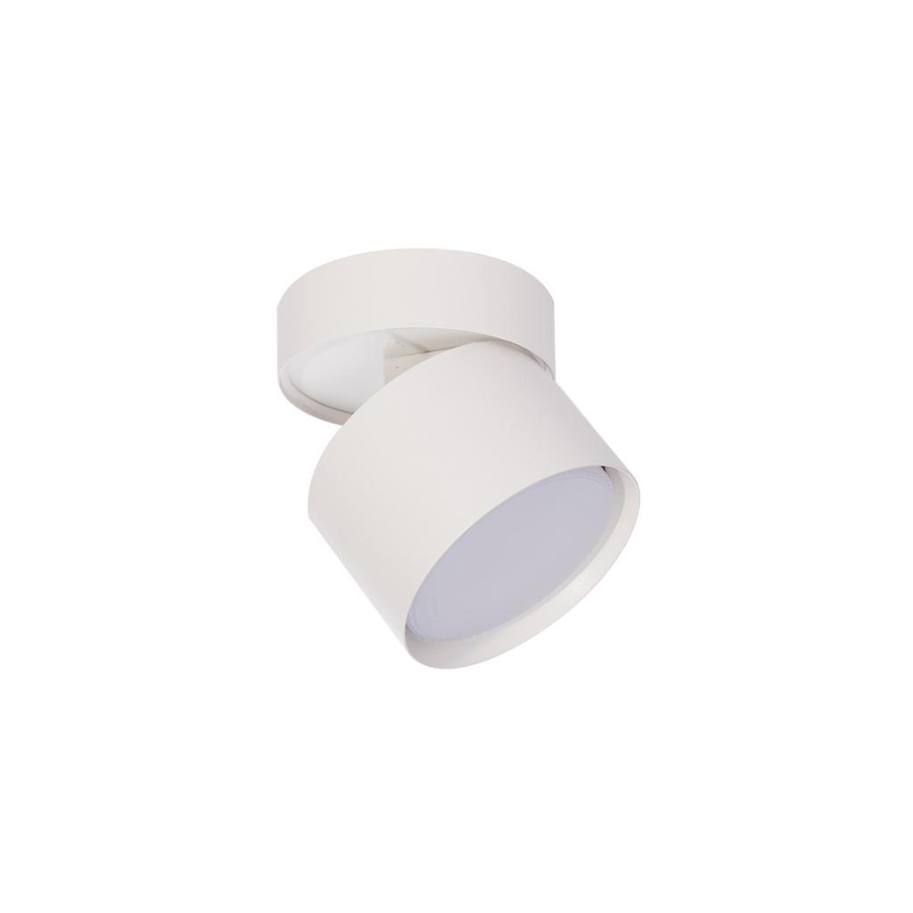 Lampa Ścienno-Sufitowa Nowoczesna Biała Okrągła Ruchomy Reflektorek 1Xgx53 7W Kendal Light Prestige