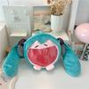 2025 Hatsune Miku Shoulder Bag New Backpack Cute Anime Girl Plush Cartoon Kawaii Knapsack Student Bag Packet Gifts Toys
