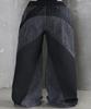Sumilo Biker Wide Denim Upcycled Pants Unisex