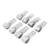 4/8Pcs Small Adjustable Curtain Pulley Clamps Heavy Duty Window Roller Shade Hinge Accessories for Home DIY Curtain Repair