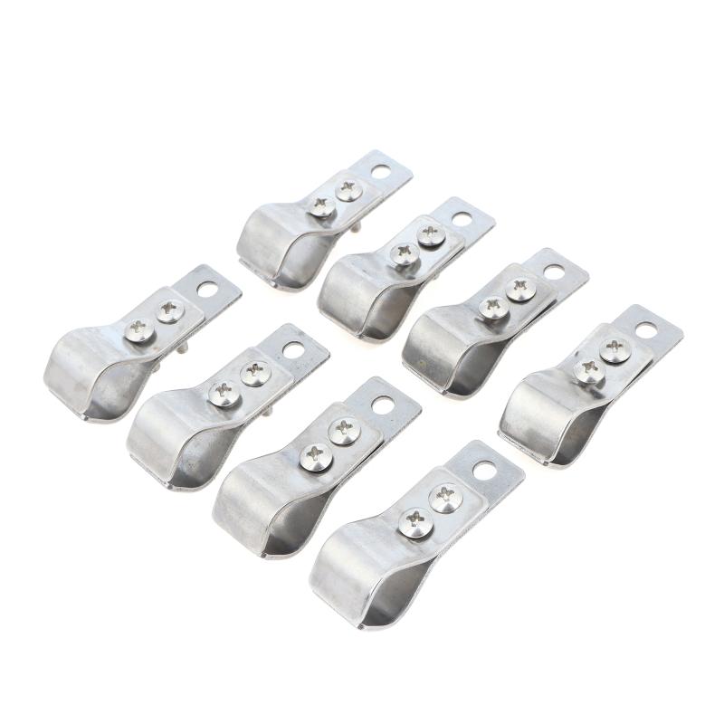 4/8Pcs Small Adjustable Curtain Pulley Clamps Heavy Duty Window Roller Shade Hinge Accessories for Home DIY Curtain Repair