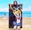 Cute Cartoon S-Sailor M-Moon Beach Towel Hotel Towels Bathroom For Home Travel Swimming Pool Sauna Playa Baby Spa Bath Gym Sea