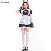 Black Lolita Dresses Cat Maid Outfit Cute Girl Cosplay Costume Women Suit Apron Dress Halloween Carnival Party Uniforms