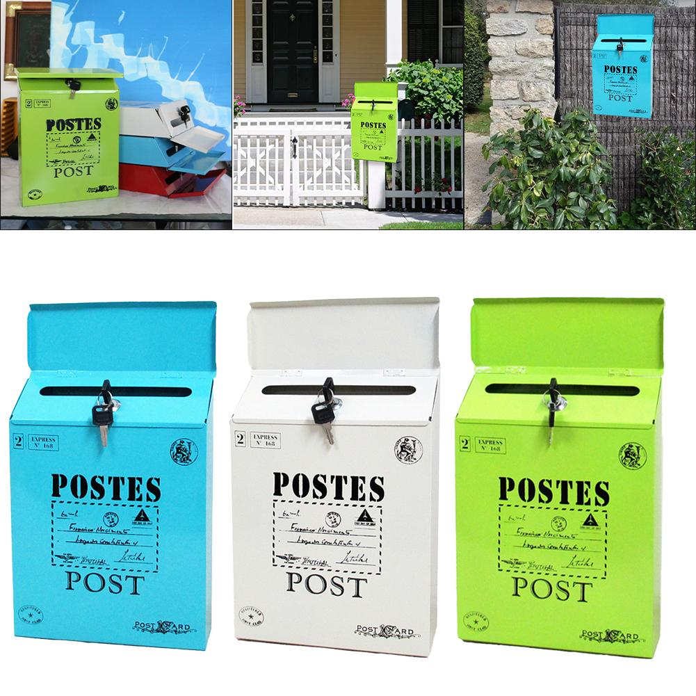 Винтажный настенный почтовый ящик почтовый ящик ретро почтовое письмо газетный ящик настенный почтовый ящик украшения ремесла фермерский почтовый ящик