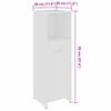 3 Piece Bathroom Furniture Set White Particleboard