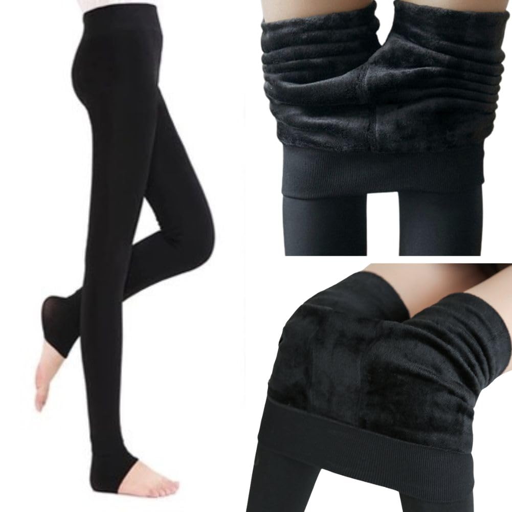 Дополнительные 8 одеял Эффект похудения [Lakeruta] Леггинсы на флисе, Колготки, Женские, Теплые, Плотные, Цвета, Теплые, Ткань, Чулки, Эластичные, Компрессионные,