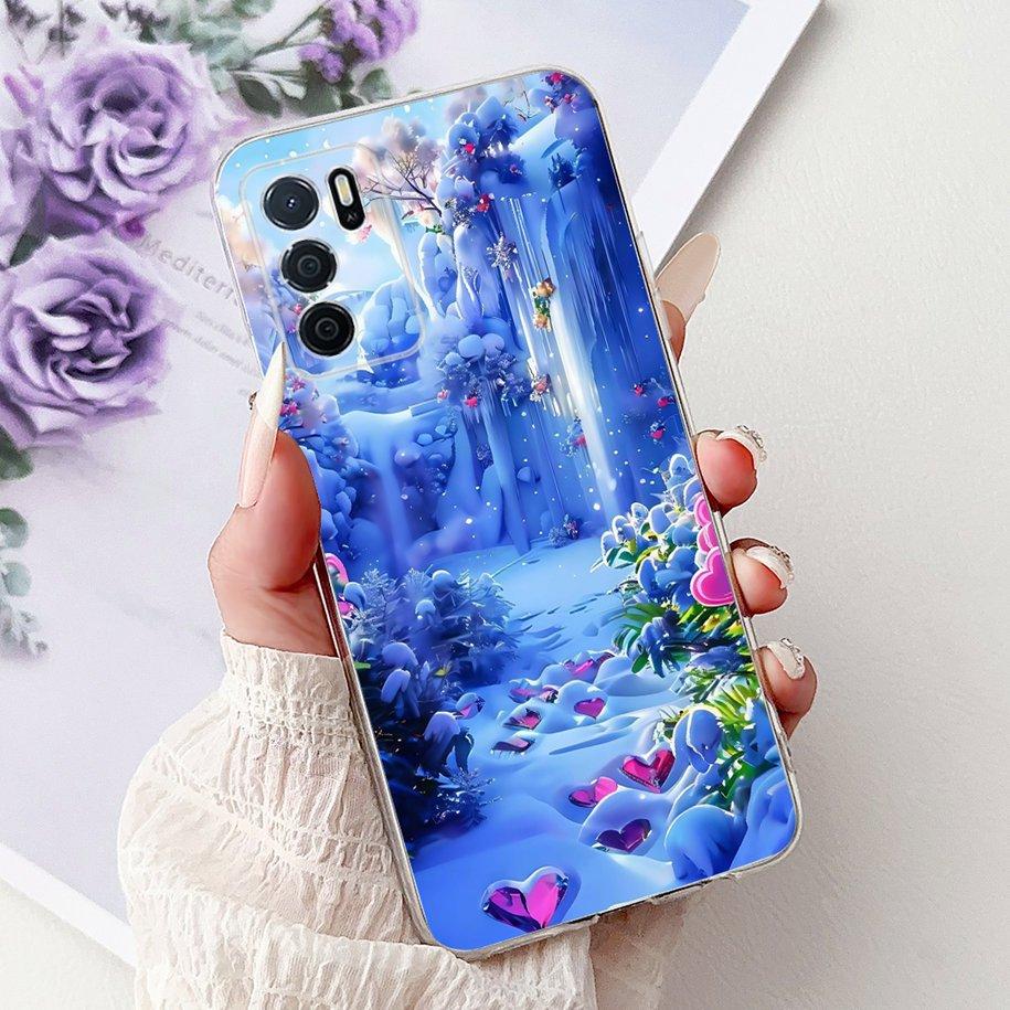 Чехол для Oppo A16 A16s CPH2269 CPH2275 CPH2271 A 16, ТПУ Чехол, Модный Цветок, Мягкий Funda Для OPPO A54s CPH2273 Чехол для Телефона OppoA16