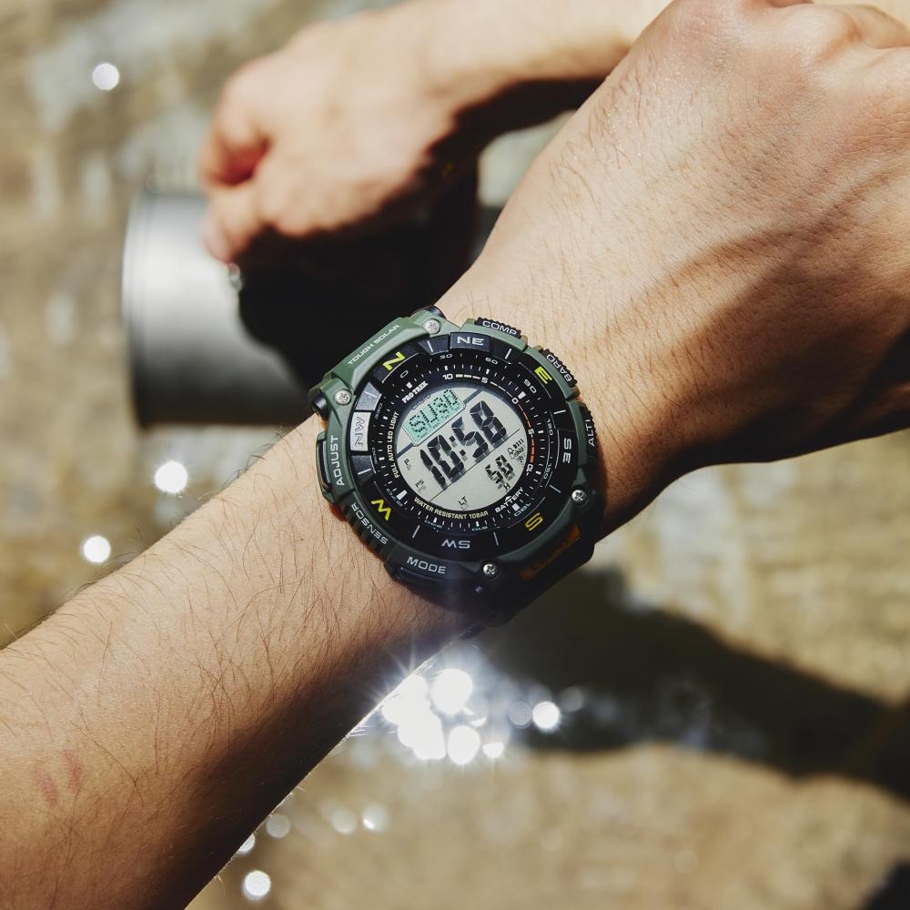 [Casio] Часы Protrek Climber Line Solar Biomass Plastic PRG-340-3JF мужские цвета хаки
