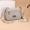 Маленькая квадратная сумка, женская сумка, многослойная, легкая, большая вместимость, сумка через плечо