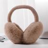 Solid Color Plush Ear Warmer Folding Ear Cover New Earflap  Outdoor