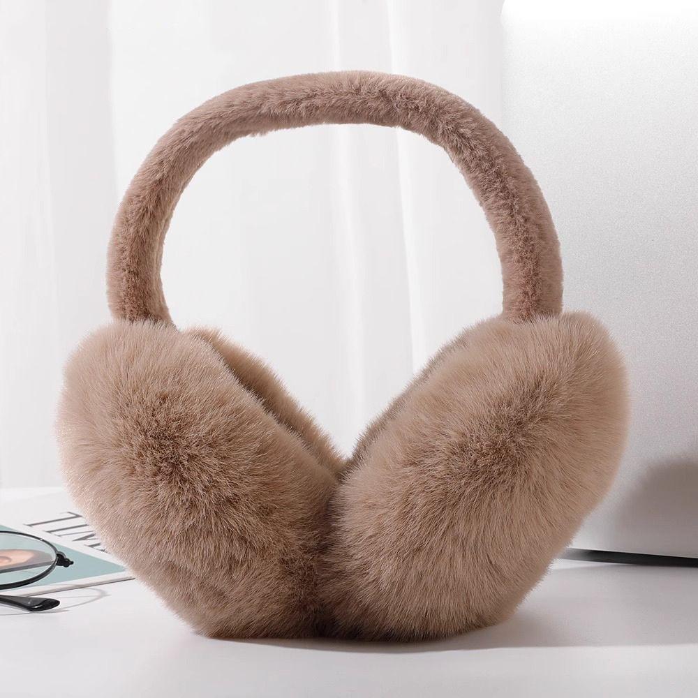 Solid Color Plush Ear Warmer Folding Ear Cover New Earflap Outdoor