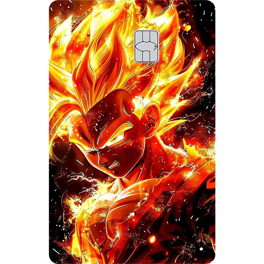 Аниме Наклейка на кредитную карту Стикер Goku Матовые наклейки для VISA JCB Mastercard и других банковских IC-карт Защита Декор ACG
