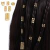 90PCS Dread Locks Dreadlocks Beads Hair Braiding Hair Braid Tubes Hollow Out Hair Ring for Braids