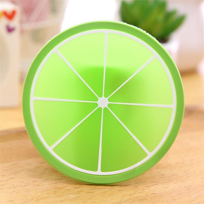 Подставка для чашек с фруктами, силиконовая подставка для столовых приборов, 7 шт., держатель для напитков, противоскользящий кухонный коврик