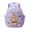 Curved Backpack Capybara Shoulder Straps Cartoon Fit For Preschool Children