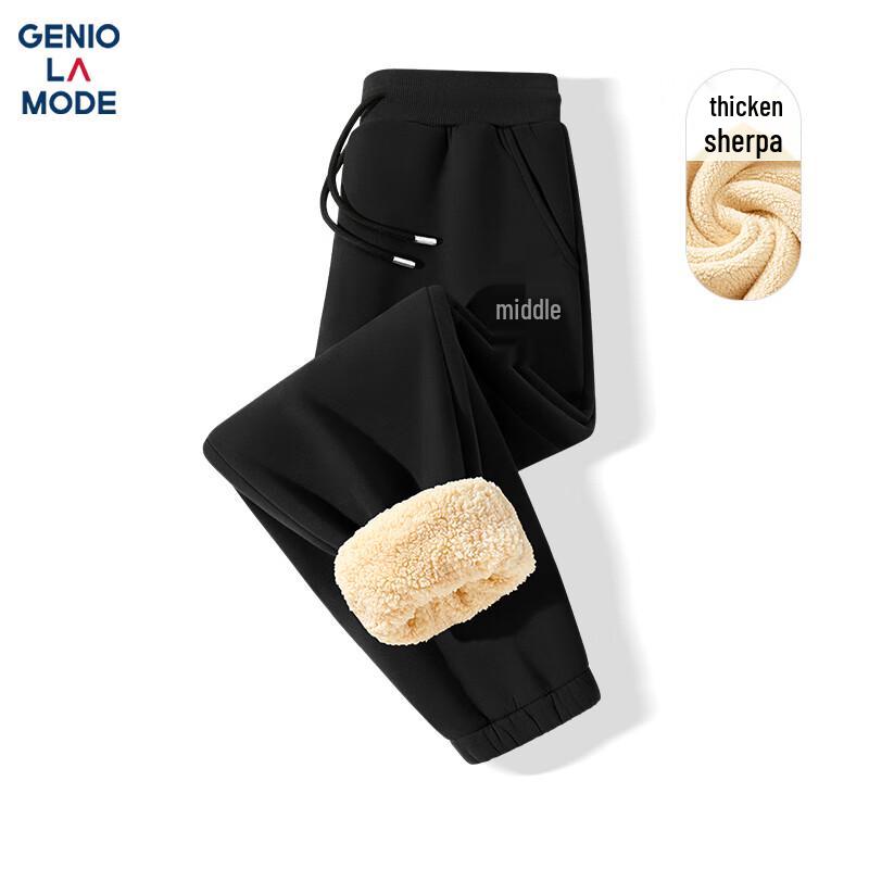 GENIOLAMODE Men's Heavyweight Fleece Jogger Pants